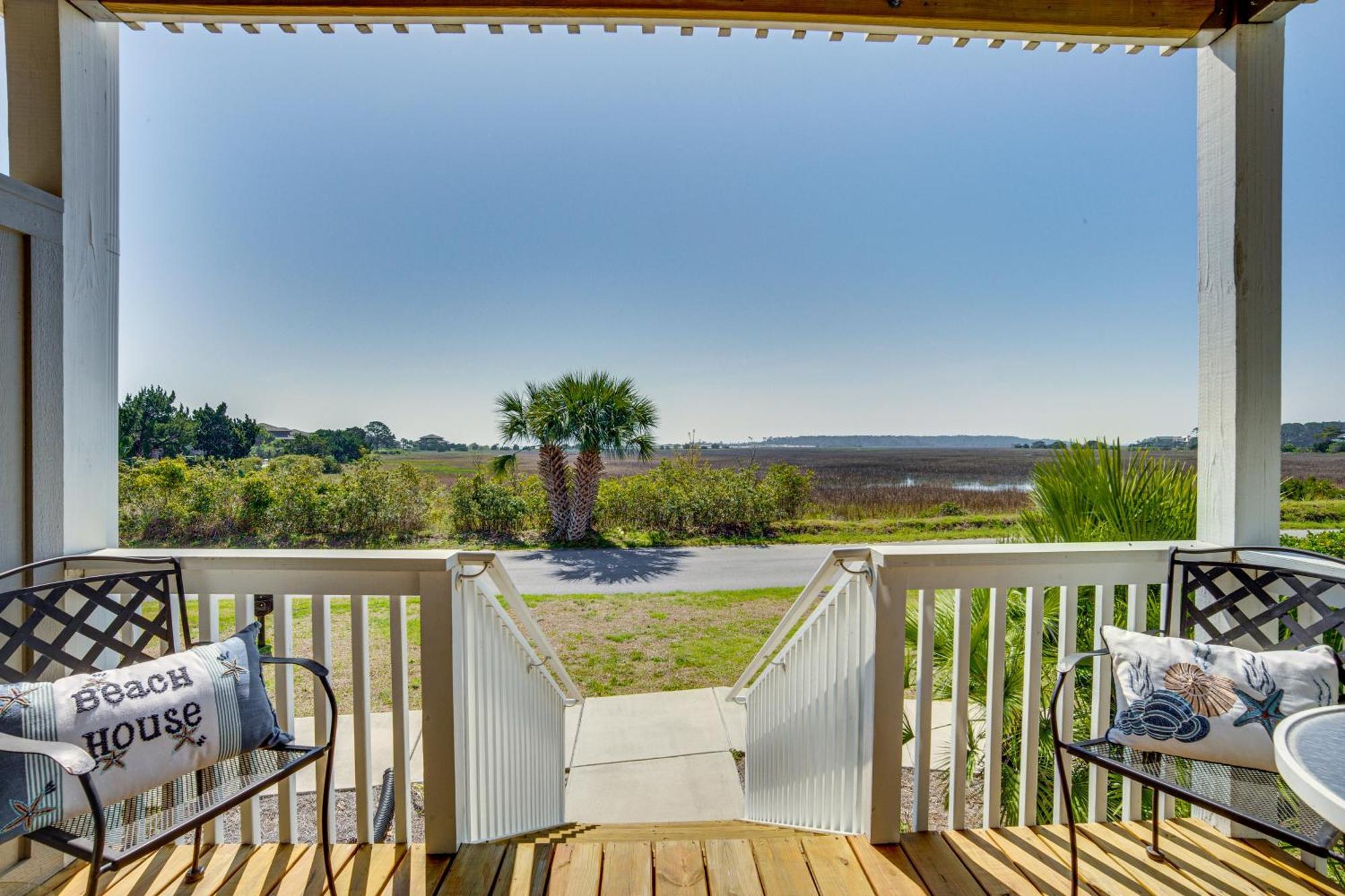 Harbor Island Condo With Deck - Steps To Beach! Oceanmarsh Subdivision Zewnętrze zdjęcie