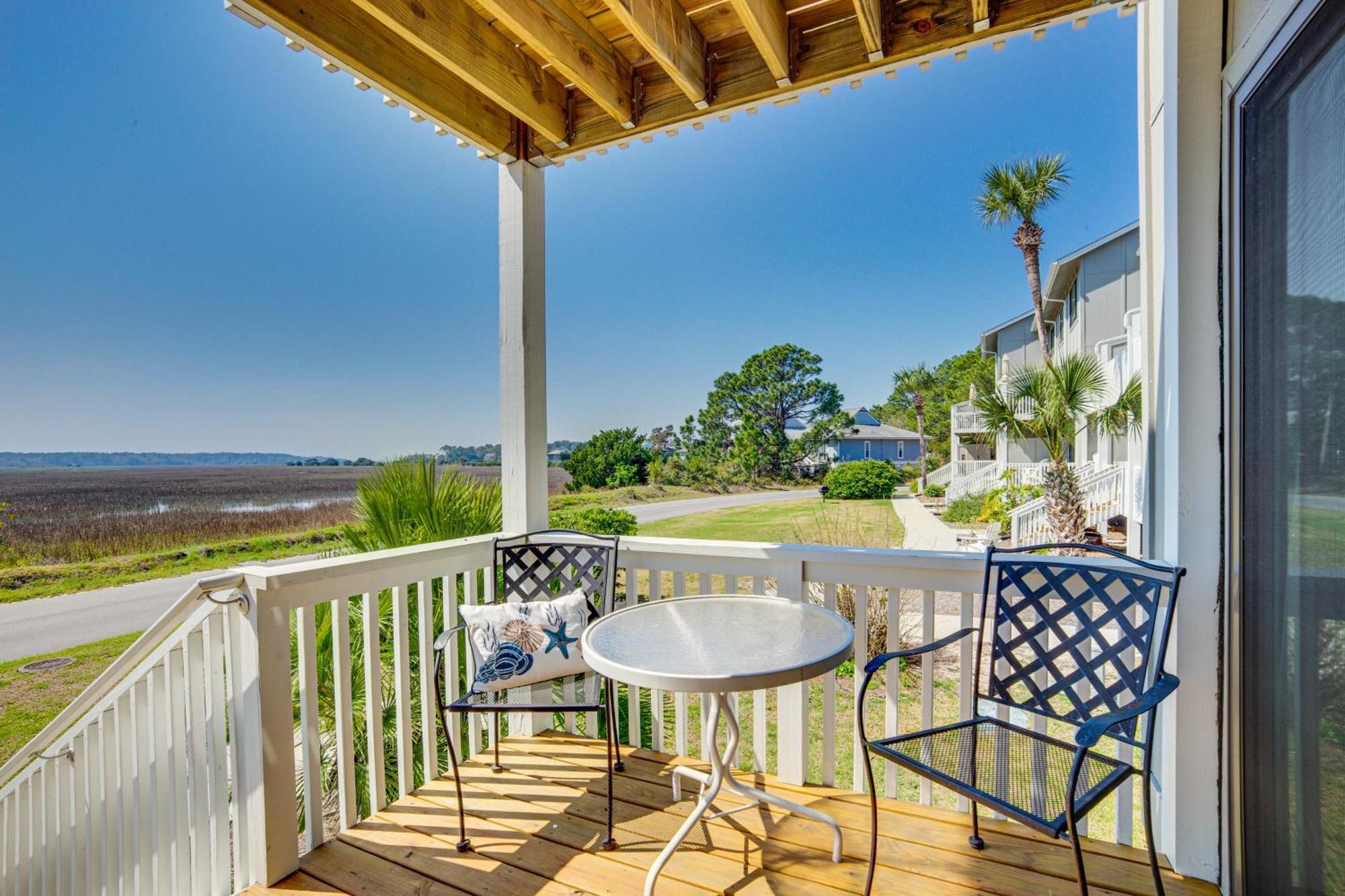 Harbor Island Condo With Deck - Steps To Beach! Oceanmarsh Subdivision Zewnętrze zdjęcie