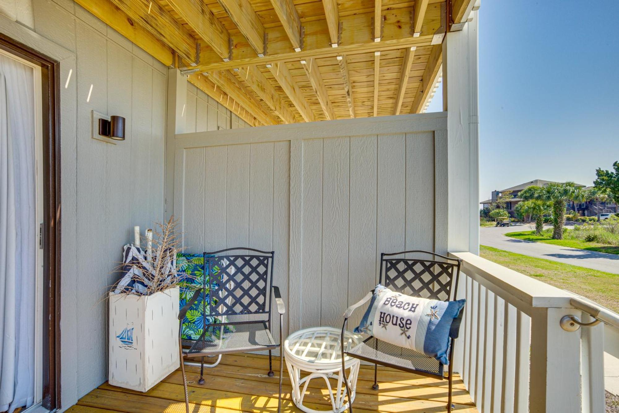 Harbor Island Condo With Deck - Steps To Beach! Oceanmarsh Subdivision Zewnętrze zdjęcie